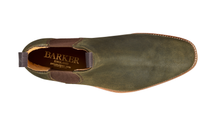 Botas Para Hombre Mansfield – Gamuza Waxy Verde Barker Shoes Hombre – 1