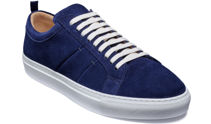 Greg – Gamuza Azul Marino Hombre Zapatillas De Deporte Para Hombre Barker Shoes – 1