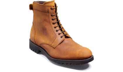 Hombre Barker Shoes Botas Para Hombre Logan – Becerro Ceroso Atigrado – 1