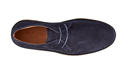 Hombre Botas Para Hombre Monty – Gamuza Azul Marino Barker Shoes – 1