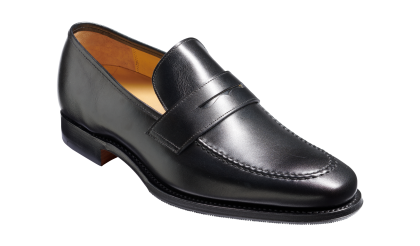 Mocasines Para Hombre Hombre Puertas – Ternero Negro Barker Shoes – 1