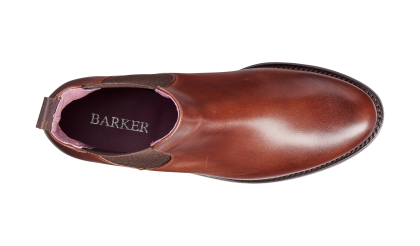 Mujer Botas De Mujer Violeta – Nogal Becerro / Elástico Marrón Barker Shoes – 1