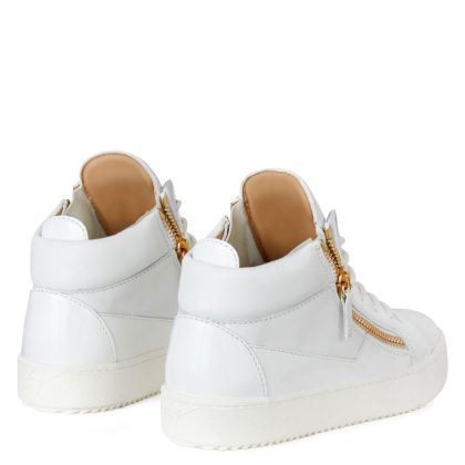 Zapatillas Blanco Giuseppe Zanotti Mujer Mid Top Sneakers Kriss White – 1